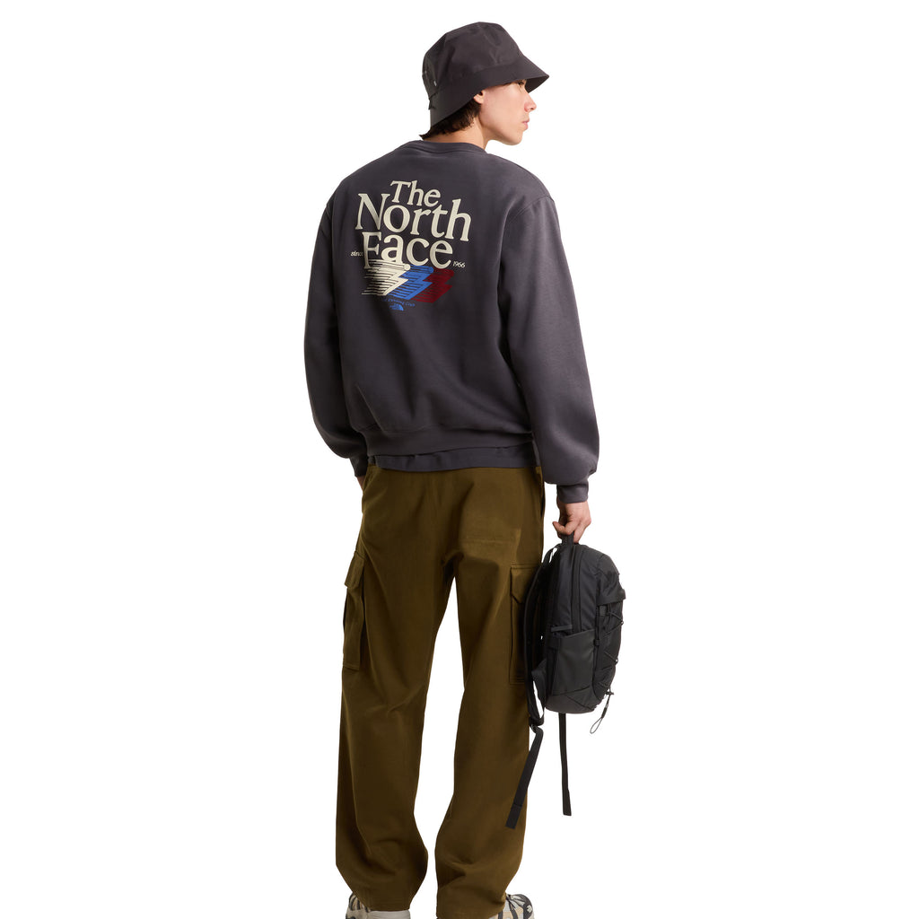 Men's Retro Trail Relaxed Graphic Sweatshirt - Grey