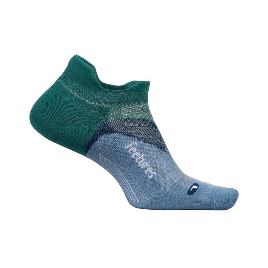 Unisex Elite Light Cushion No Show Tab Socks - Green