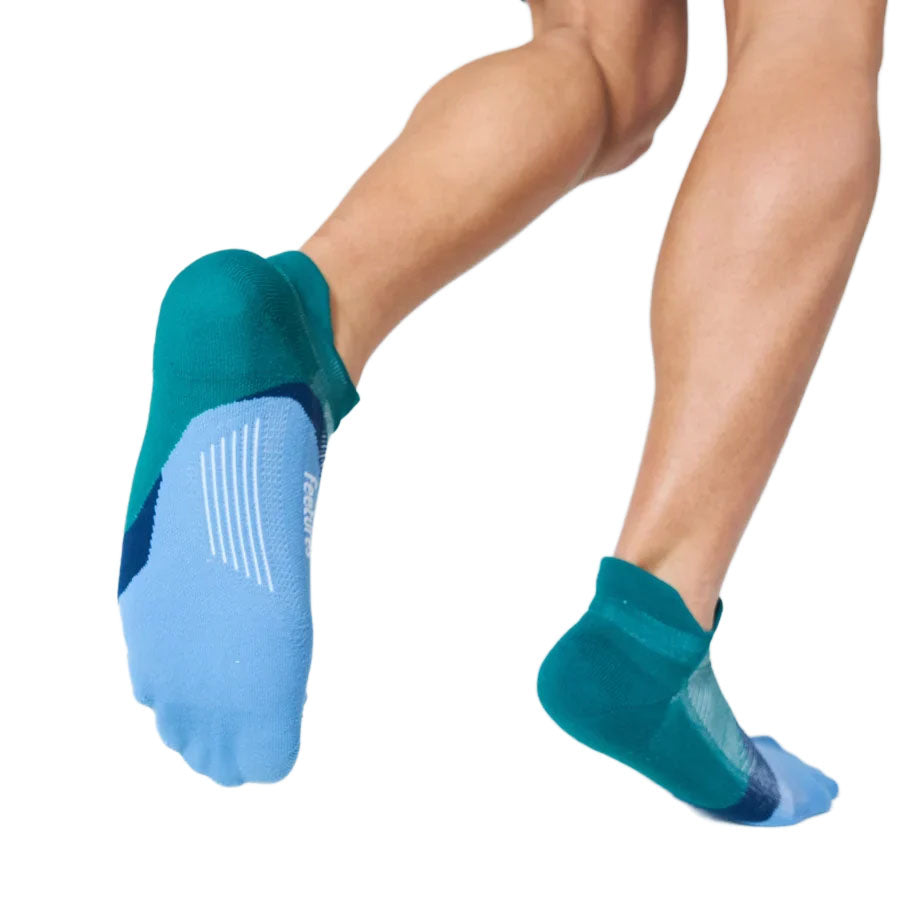 Unisex Elite Light Cushion No Show Tab Socks - Green