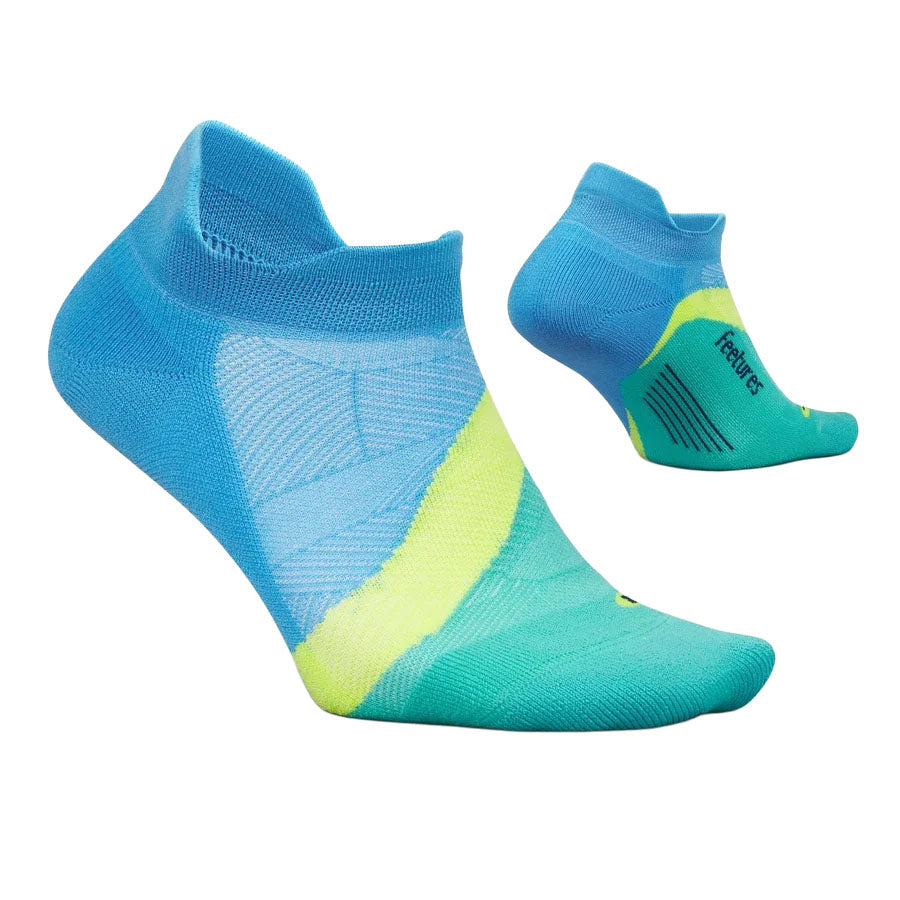 Unisex Elite Light Cushion No Show Tab Socks - Blue