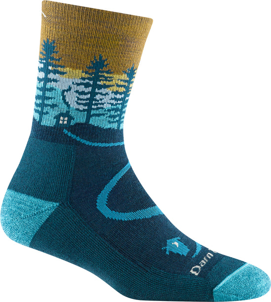 Women's Northwoods Micro Crew Midweight Hiking Socks - Blue