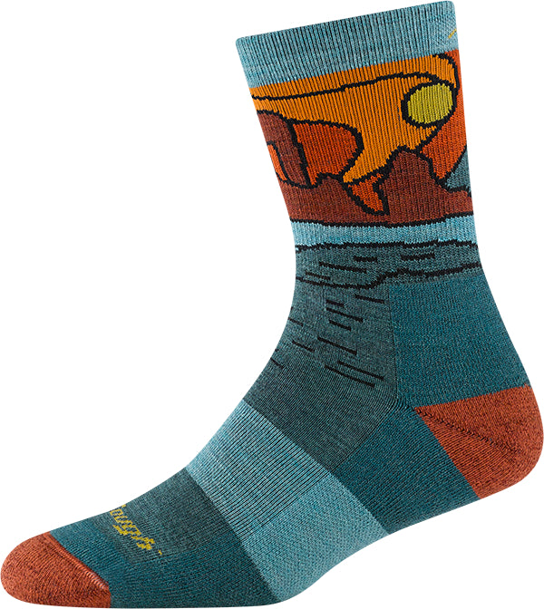Women's Celeste Micro Crew Midweight Hiking Socks - Green