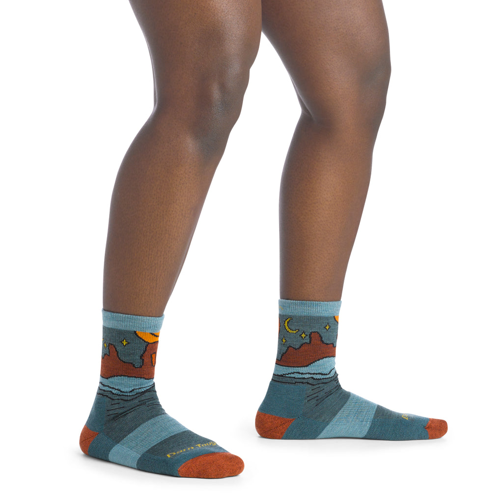 Women's Celeste Micro Crew Midweight Hiking Socks - Green