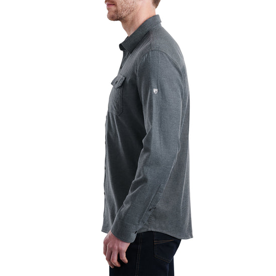 Men's Descendr Flannel Long-Sleeve Shirt - Grey