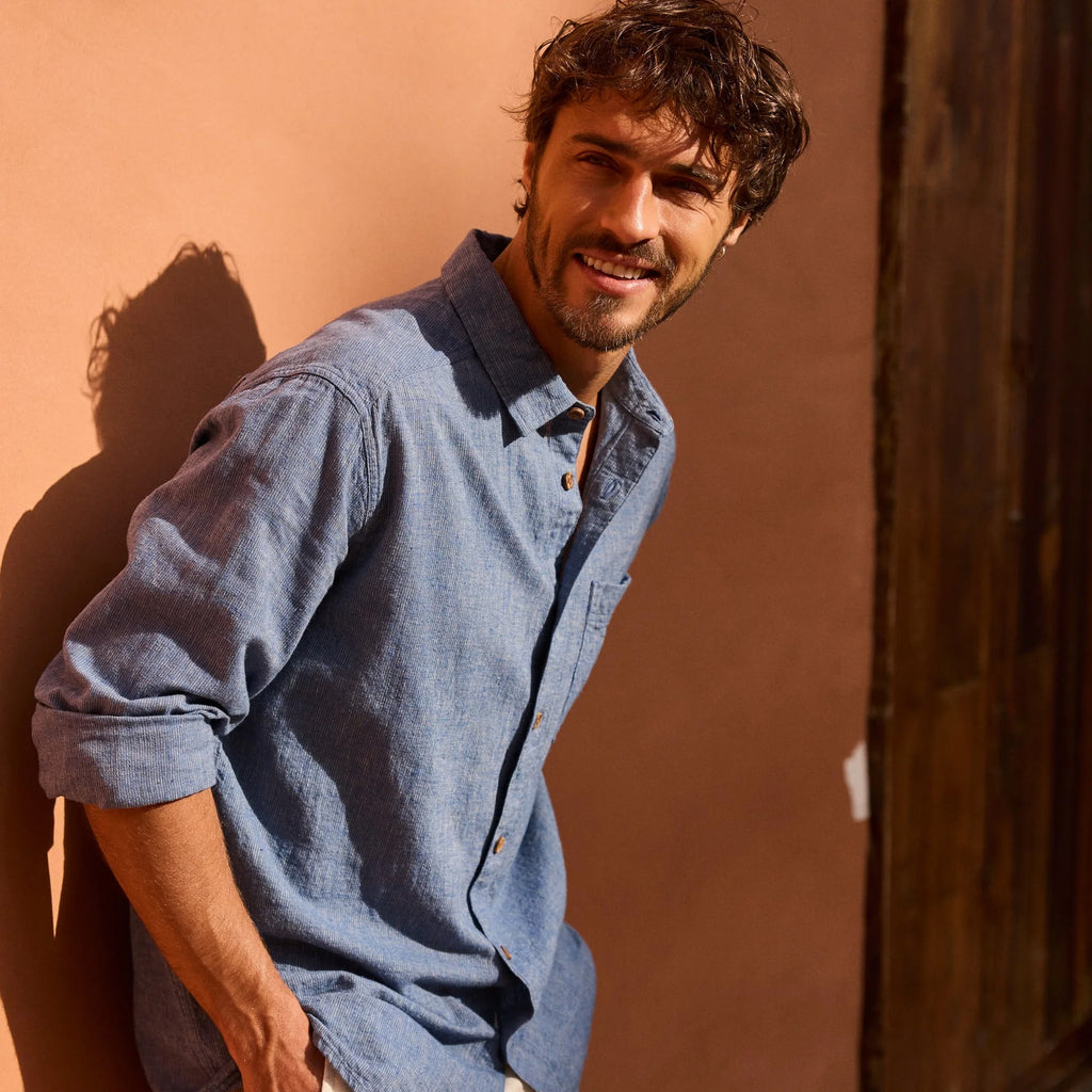 Men's Habba Long-Sleeve Shirt - Blue