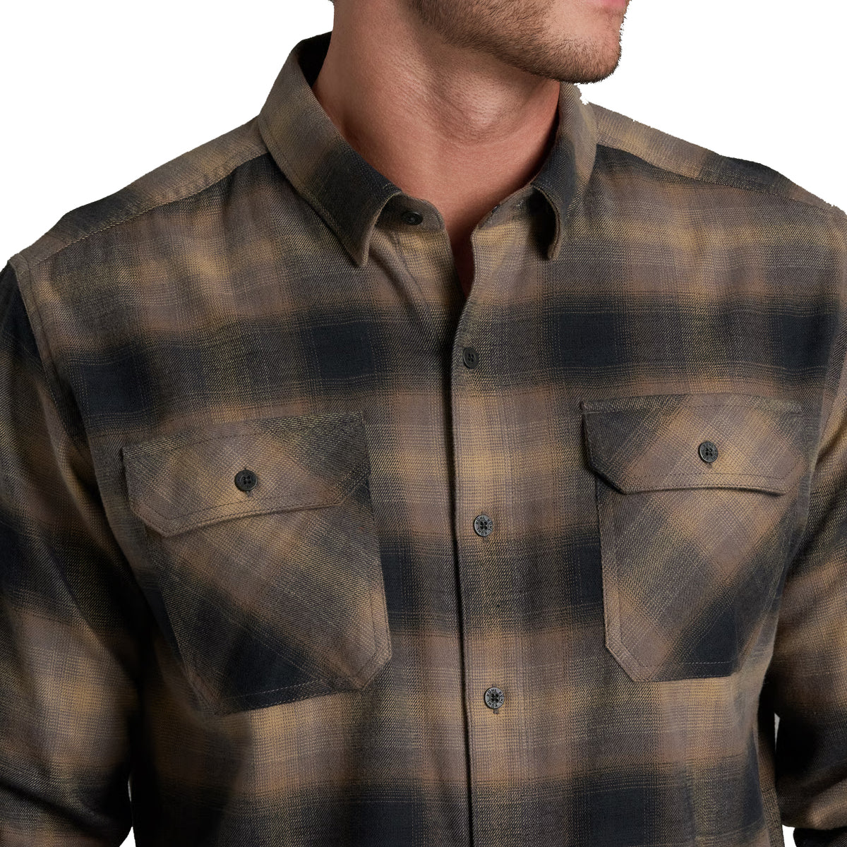 Men's Dillingr Flannel Long-Sleeve Shirt - Brown