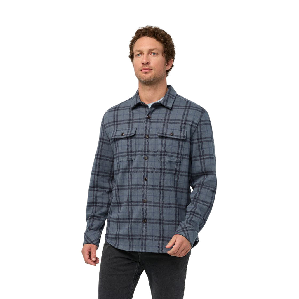 Men's Performance Flannel Overshirt - Blue