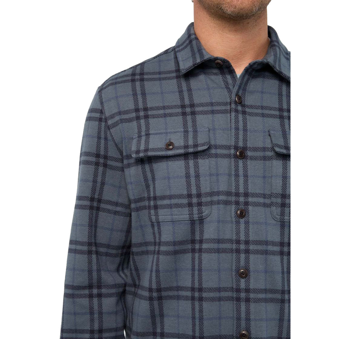 Men's Performance Flannel Overshirt - Blue