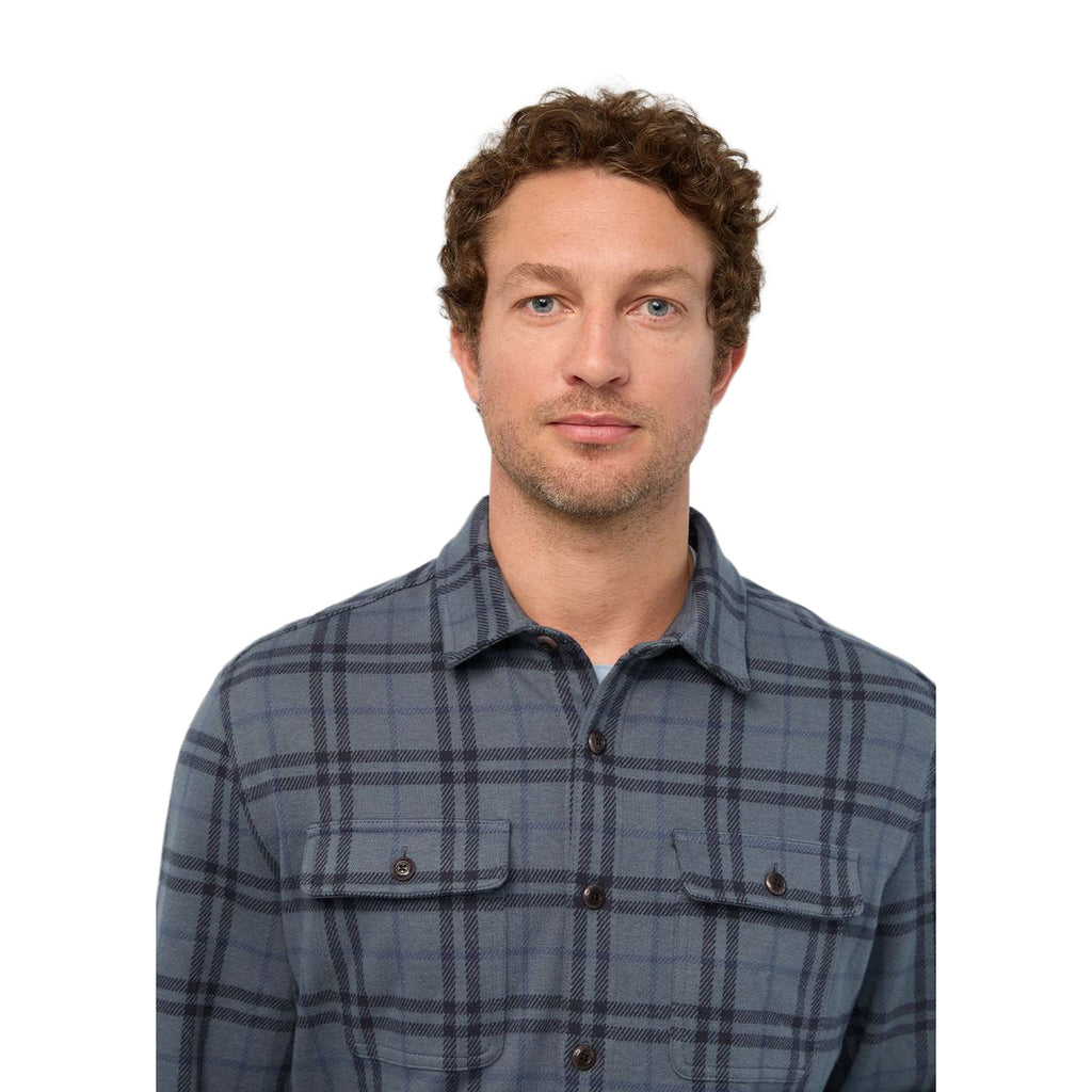 Men's Performance Flannel Overshirt - Blue