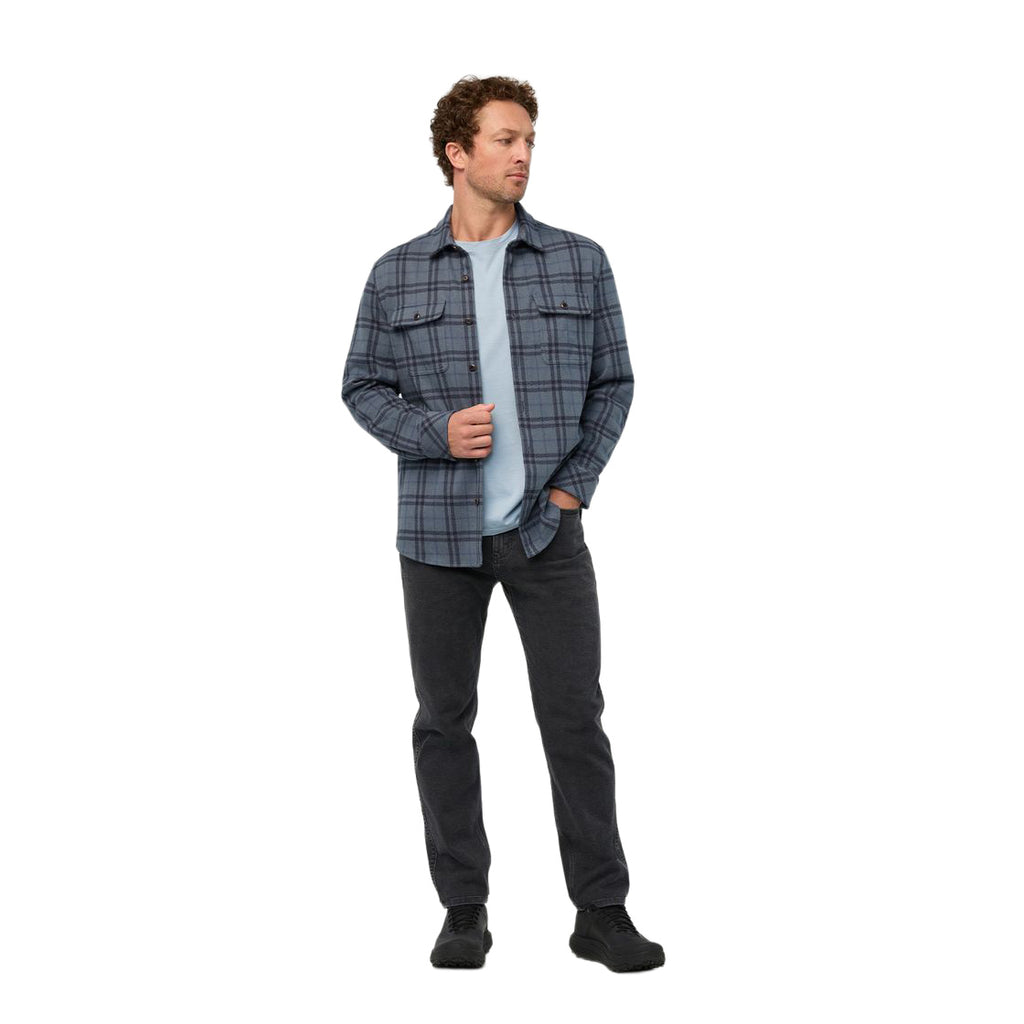 Men's Performance Flannel Overshirt - Blue