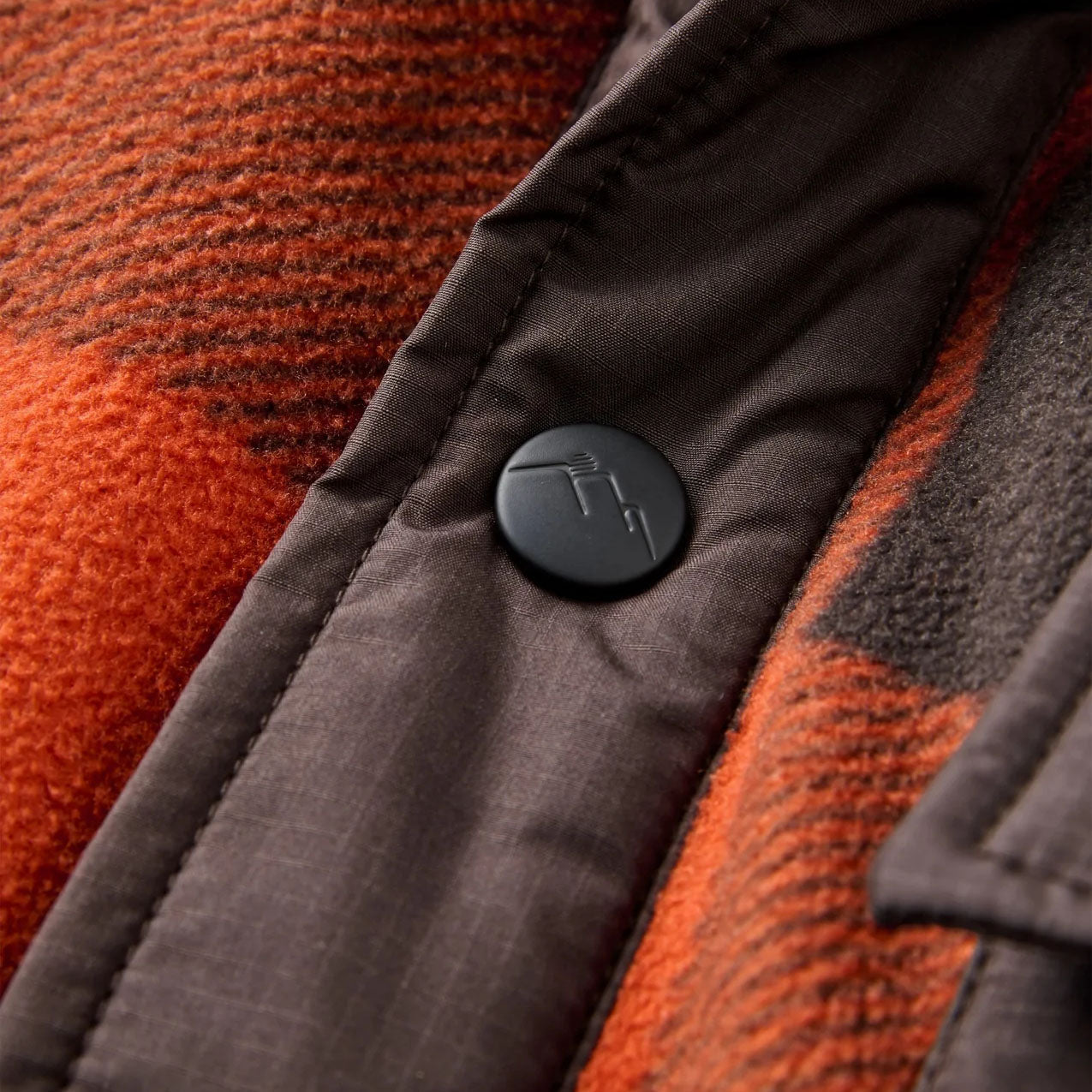 Men's Firelight Sherpa Lined Overshirt – Orange