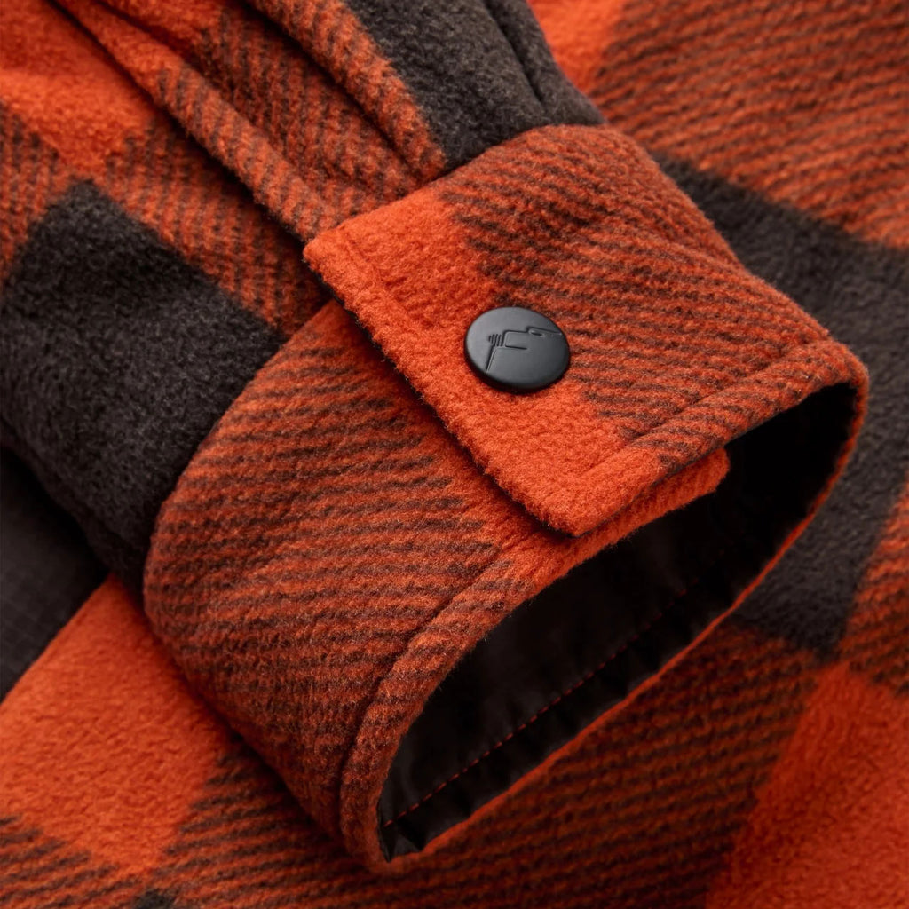 Men's Firelight Sherpa Lined Overshirt – Orange