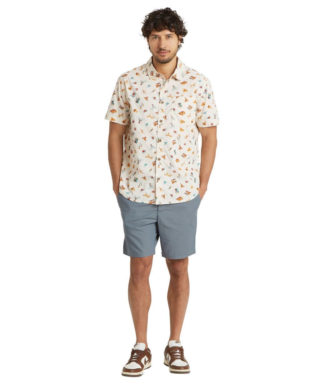 Men's Balun Short-Sleeve Shirt - Cream