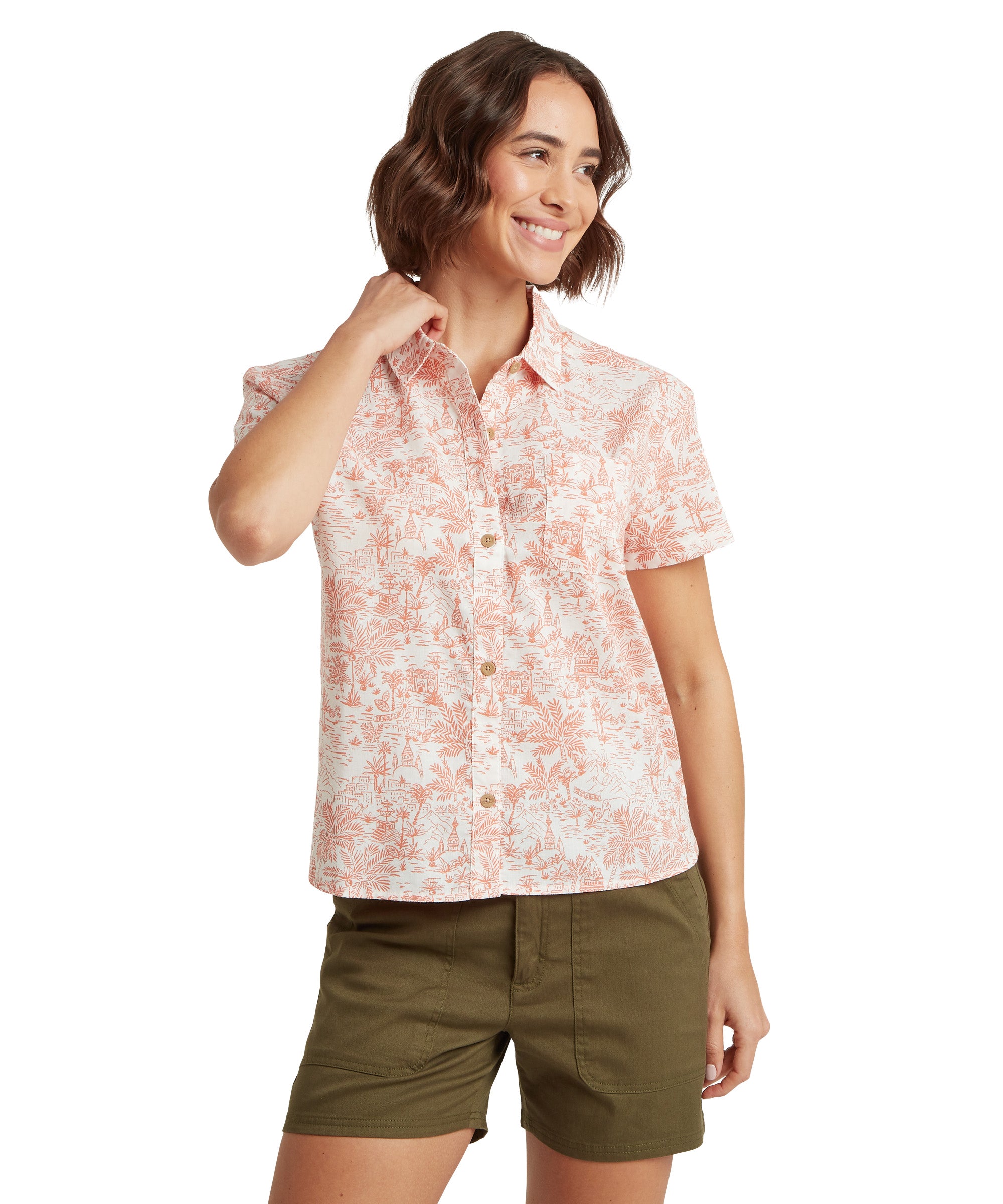 Women's Jaya Camp Shirt - Pink