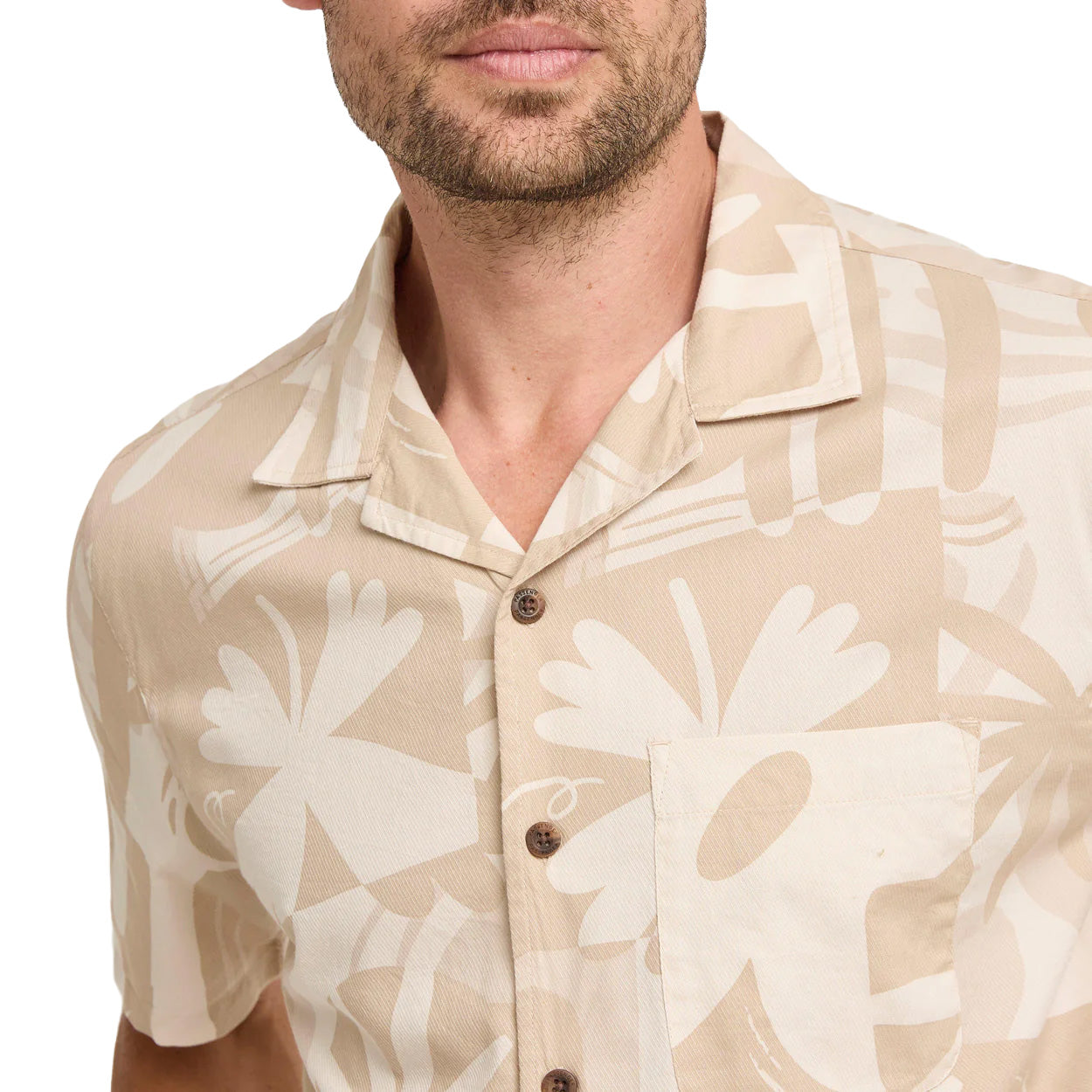 Men's Cove Cotton Shirt - Cream
