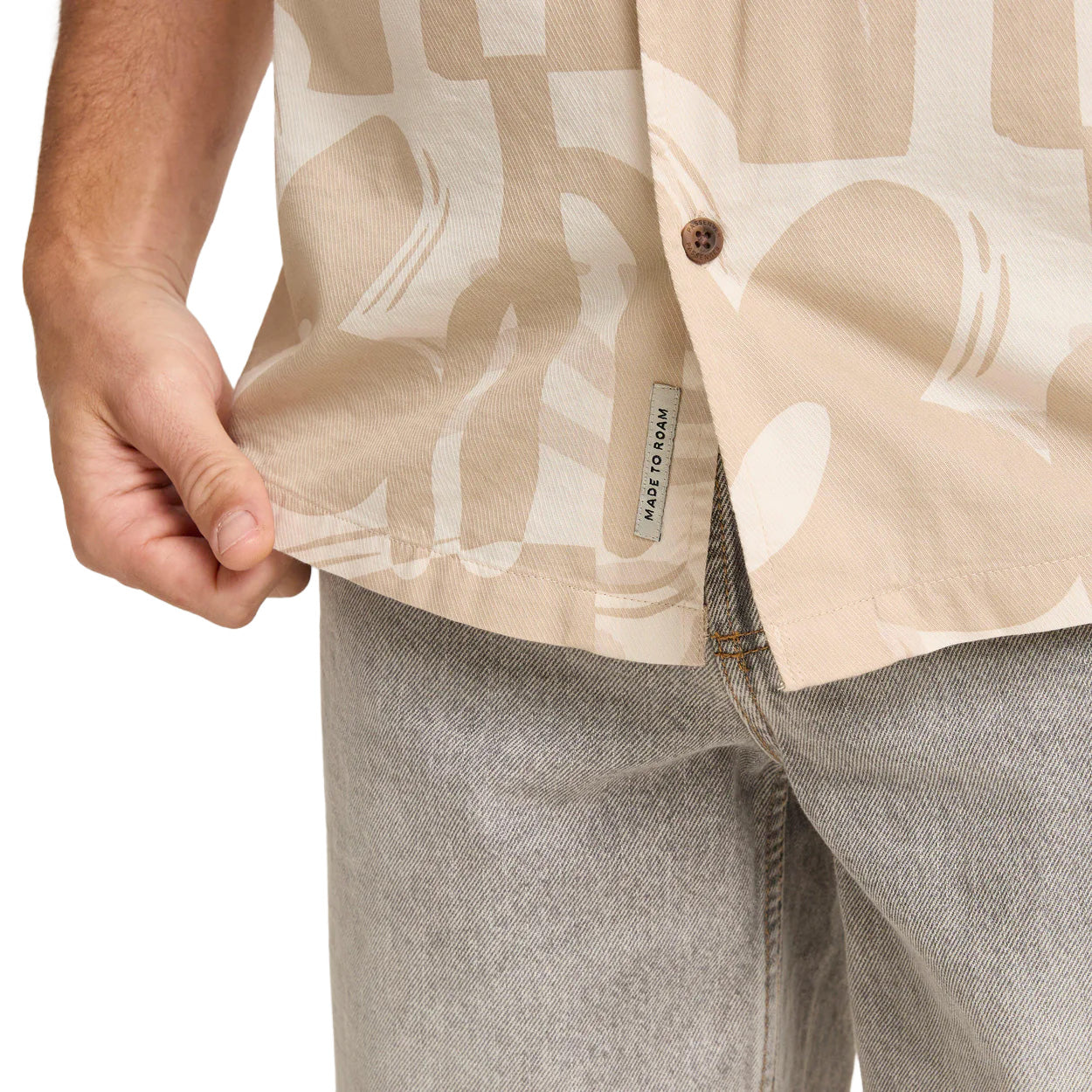 Men's Cove Cotton Shirt - Cream