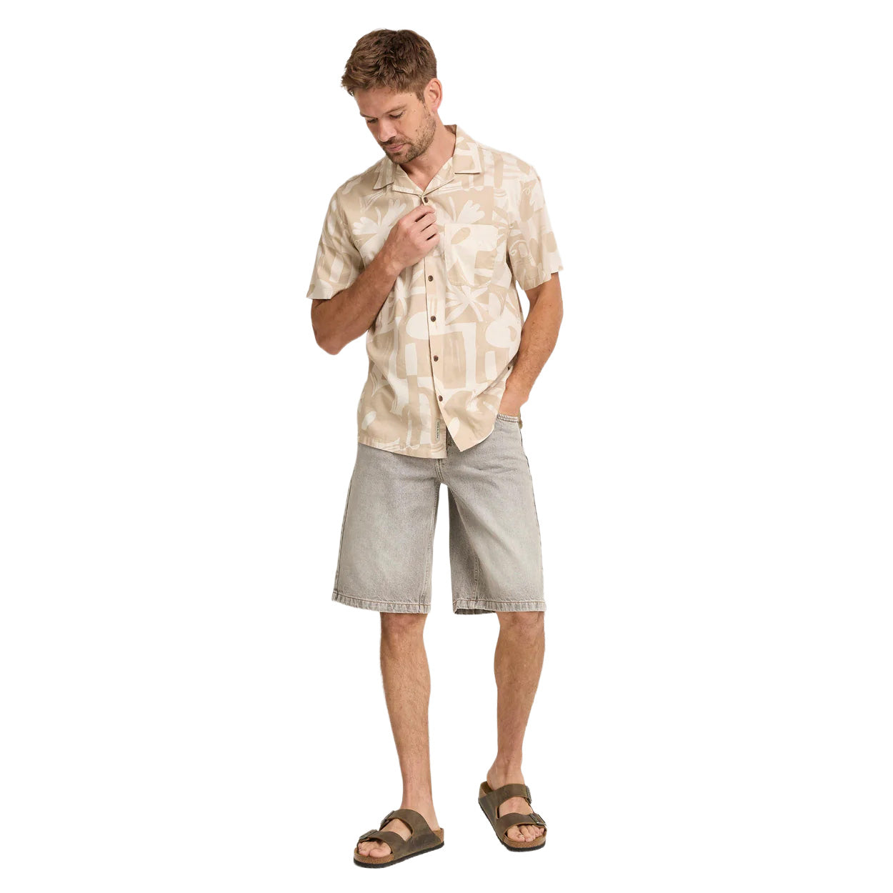 Men's Cove Cotton Shirt - Cream
