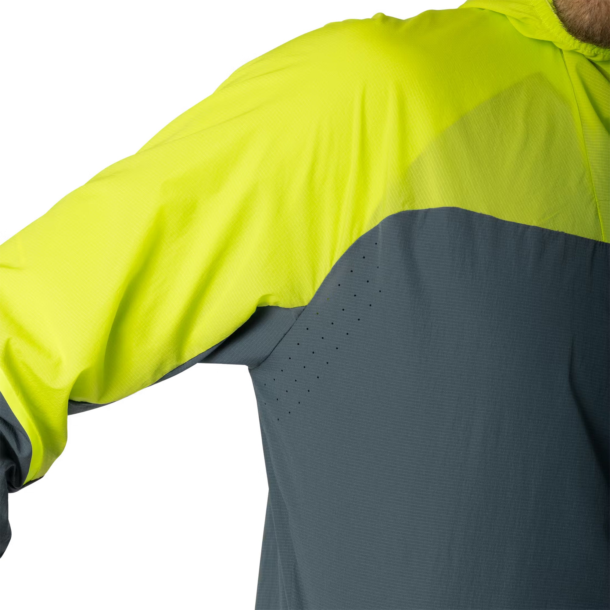 Men's Alpine Wind Jacket - Yellow / Grey