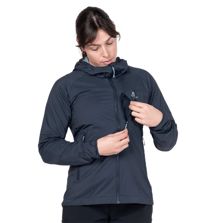 Women's Aerotherm Hooded Jacket - Blue