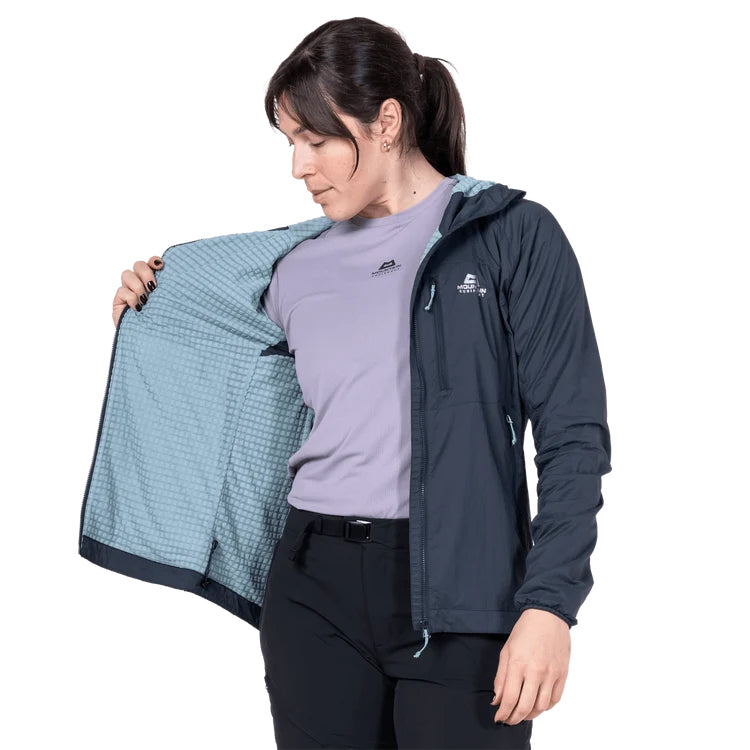 Women's Aerotherm Hooded Jacket - Blue