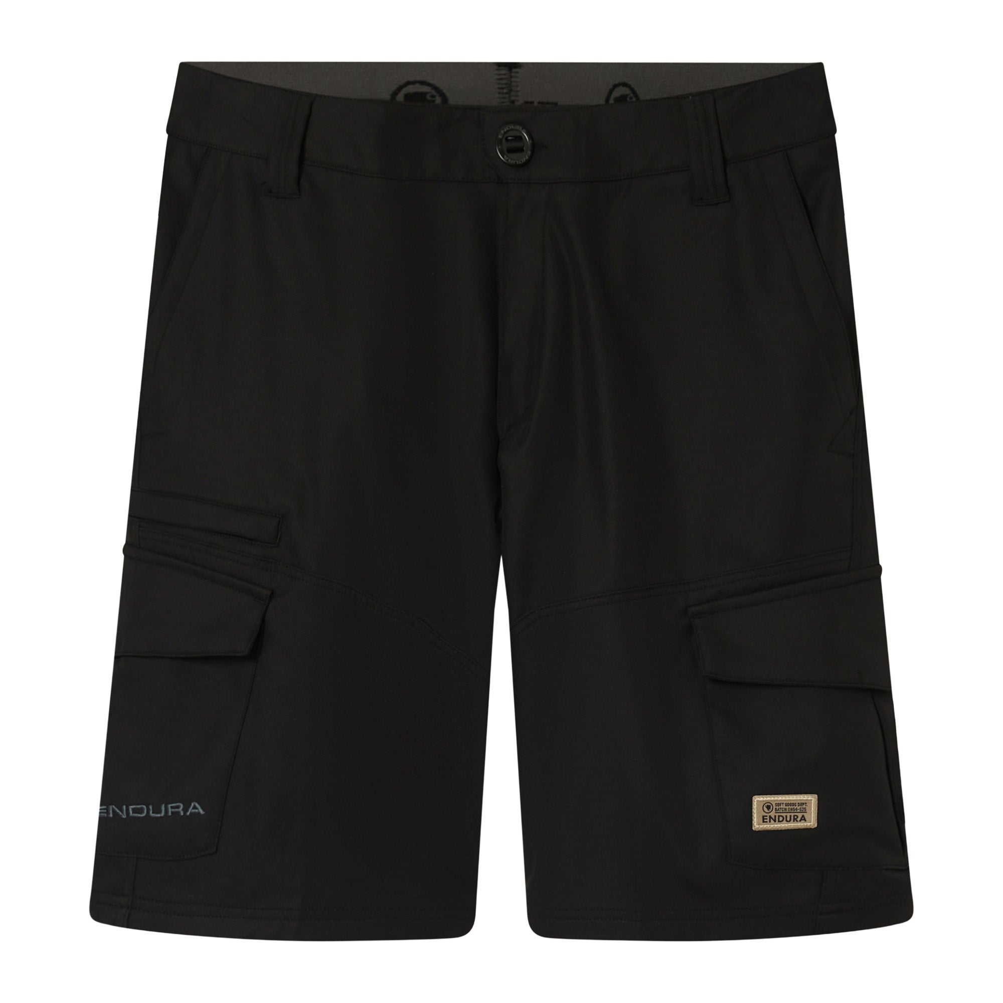 Men's Loop Cargo Shorts with Liners - Black