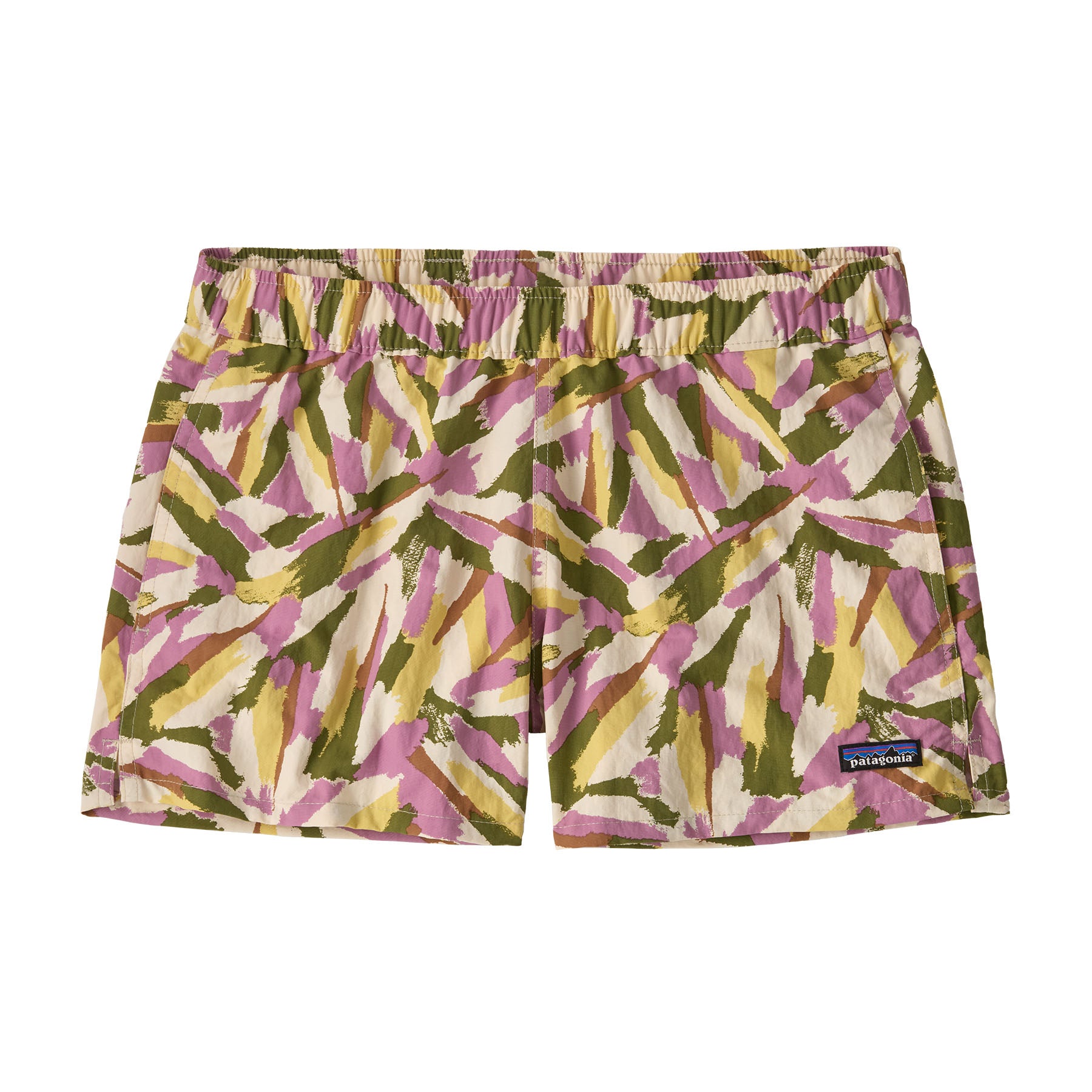 Women's Barely Baggies 2.5" Shorts - Cream / Green