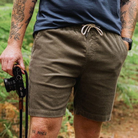Men's Drifter Cord Shorts - Green