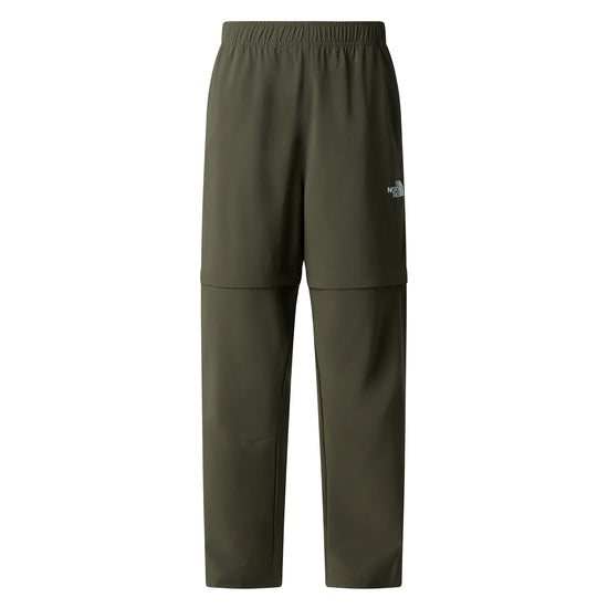 Teens' Lightweight Convertible Hiking Trousers - Green