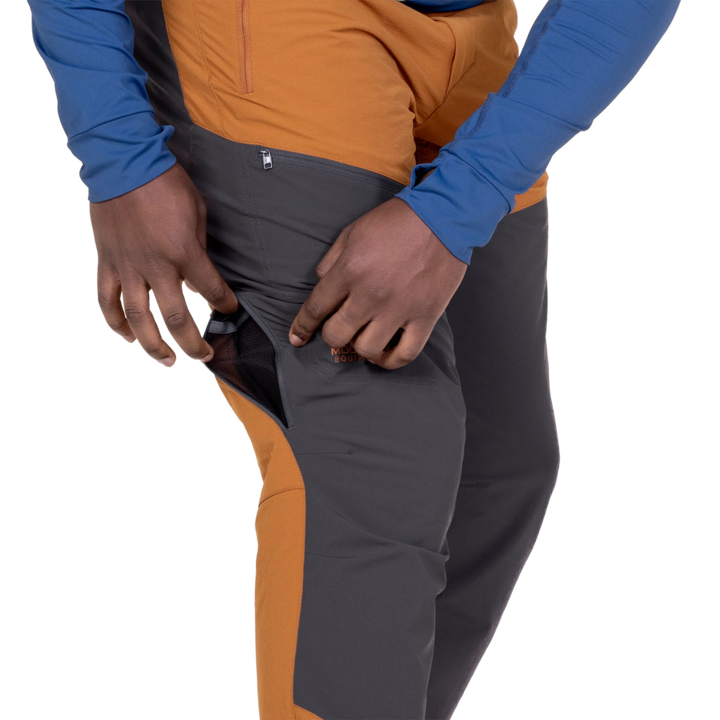Men's Ibex Alpine Pants - Regular - Brown / Grey