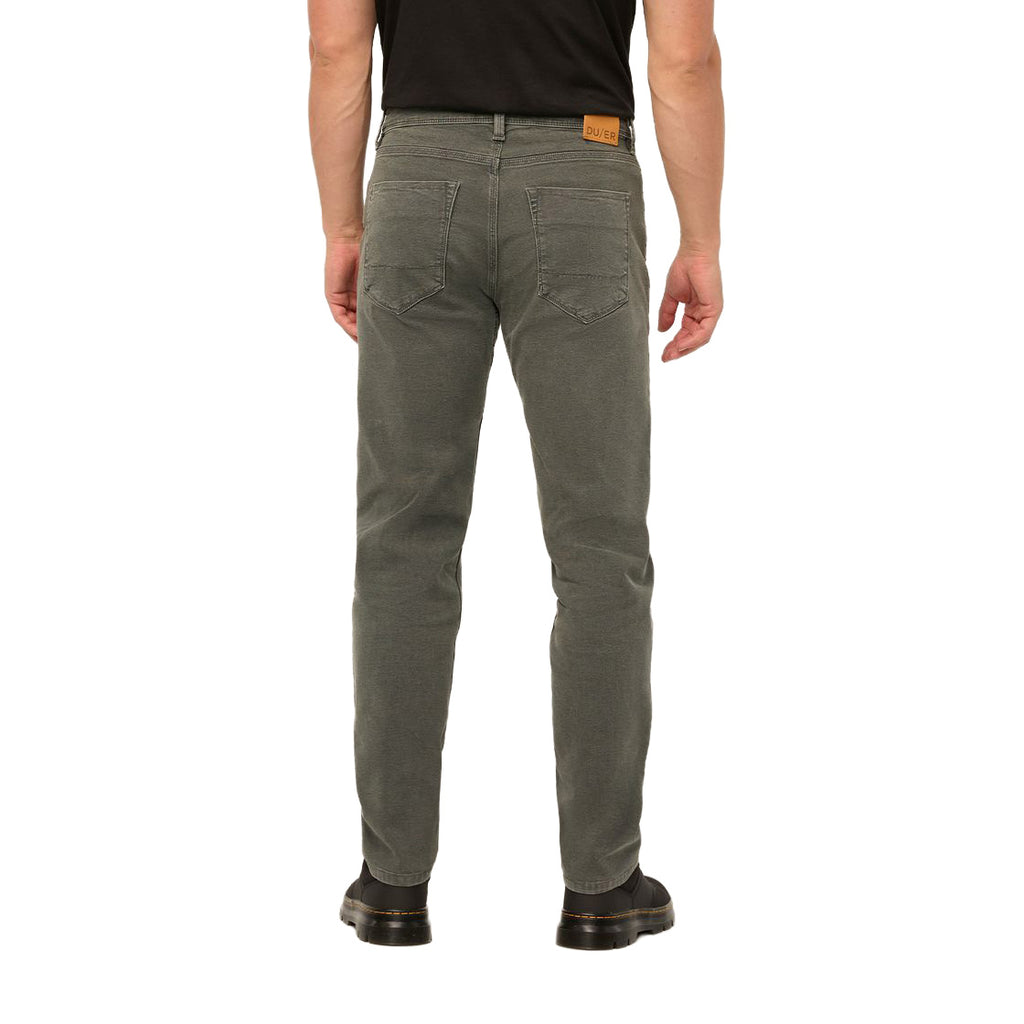 Men's Stretch Canvas Loose Taper Pants - Regular - Green