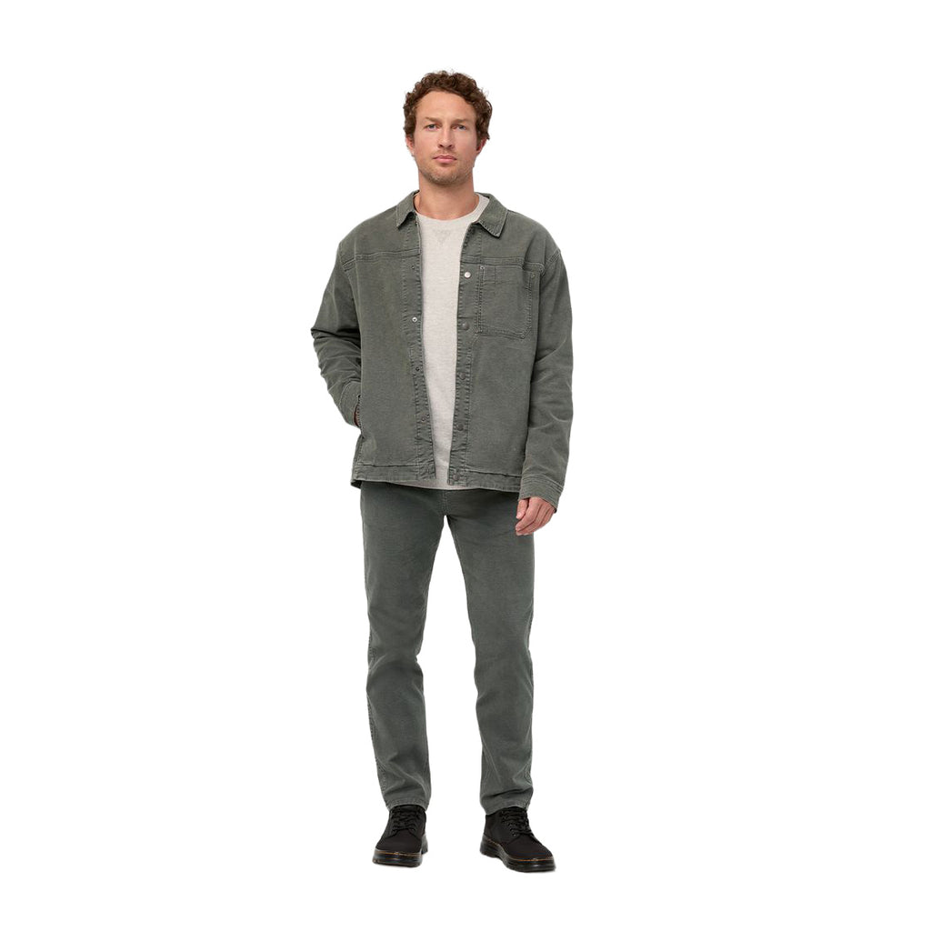 Men's Stretch Canvas Loose Taper Pants - Regular - Green