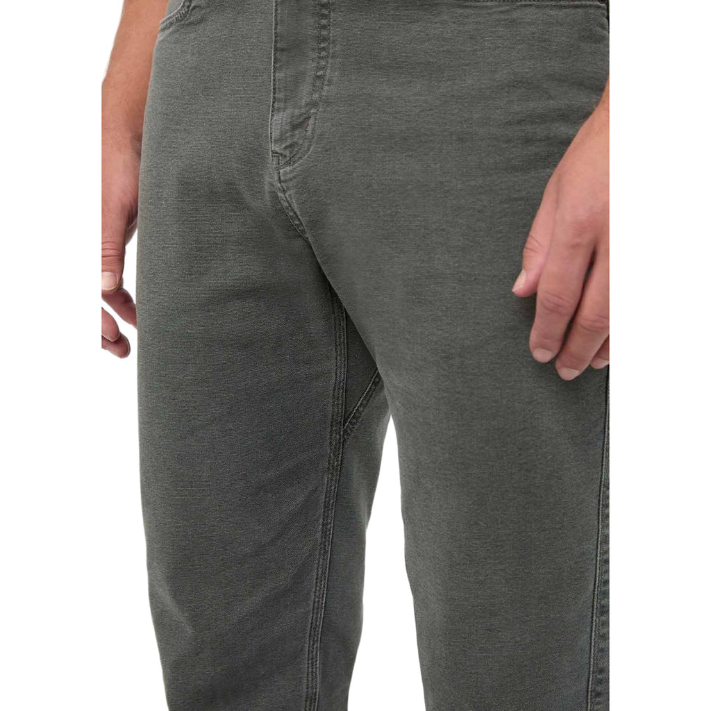 Men's Stretch Canvas Loose Taper Pants - Regular - Green
