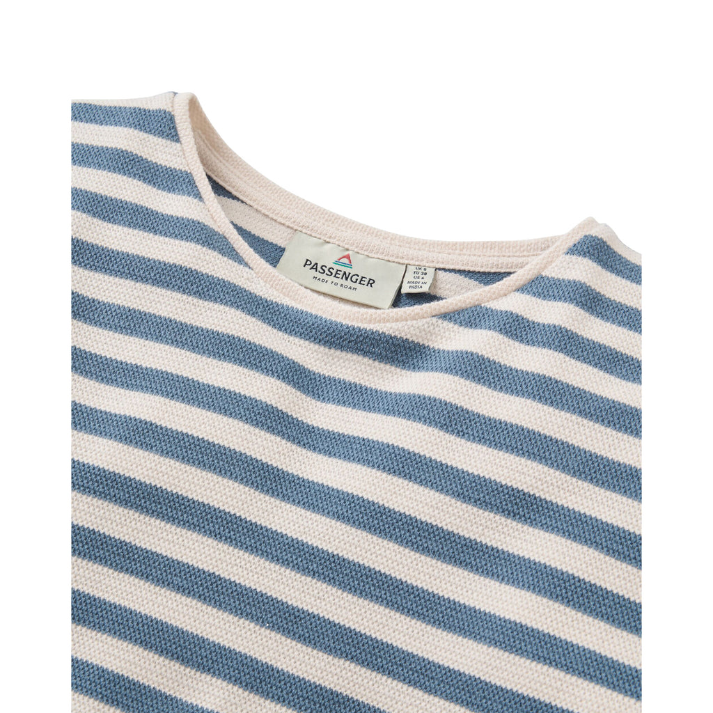 Women's Panorama Striped Long-Sleeve T-Shirt - Blue / White