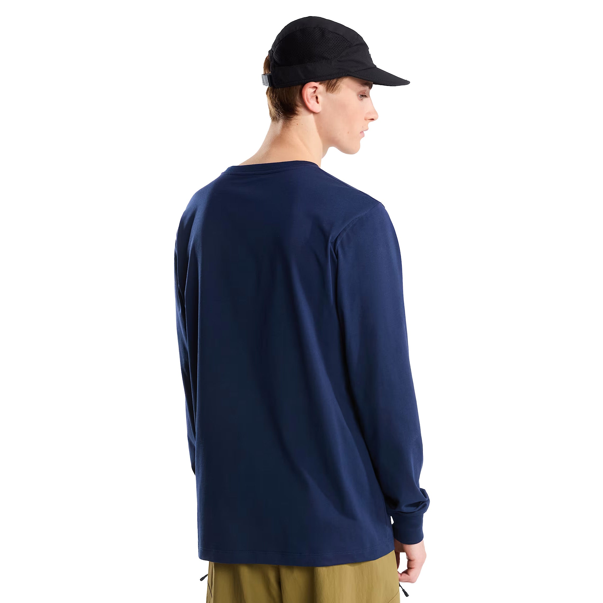 Men's Evolution Simple Dome Regular Long-Sleeve T-Shirt - Navy