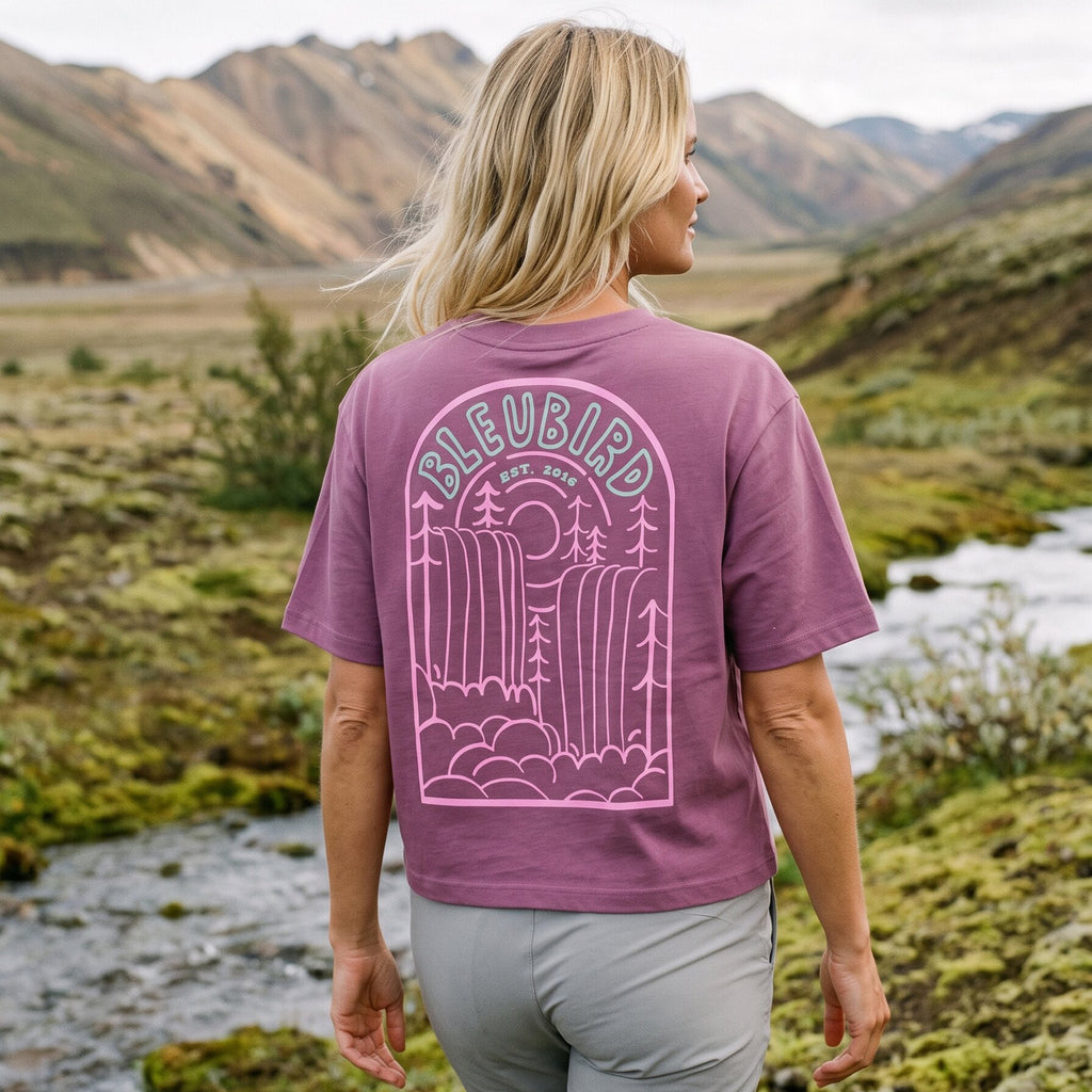 Women's Cascade Cropped T-Shirt - Pink