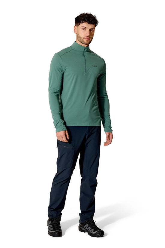 Men's Force Long-Sleeve Zip Top - Green