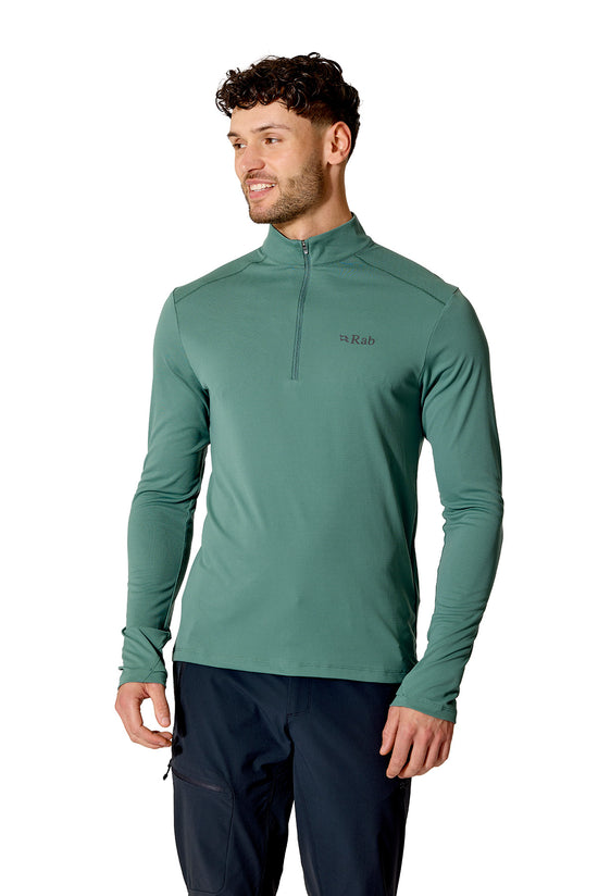 Men's Force Long-Sleeve Zip Top - Green