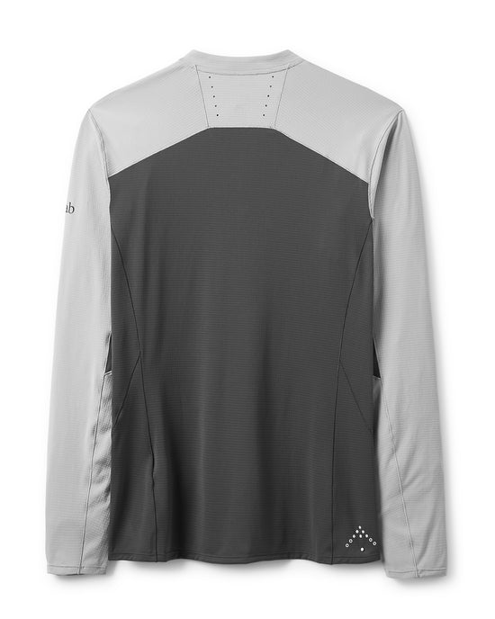 Men's Sonic Ultra Long-Sleeve Zip Top - Grey