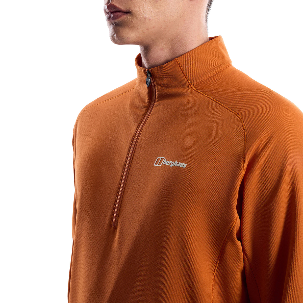 Men's Theralite 1/2 Zip Long-Sleeve Tech T-Shirt - Orange
