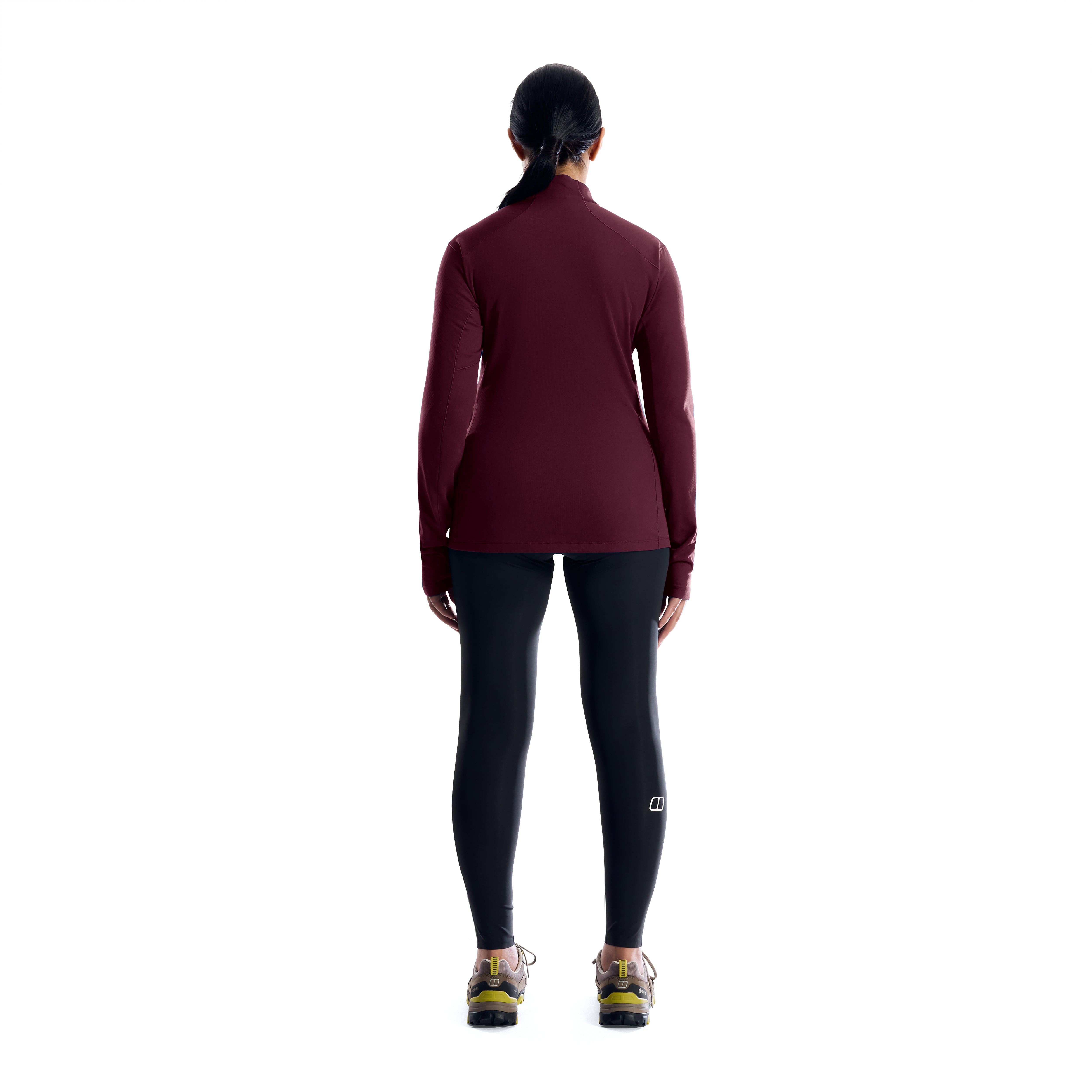 Women's Theralite Half Zip Long-Sleeve Tech T-Shirt - Purple