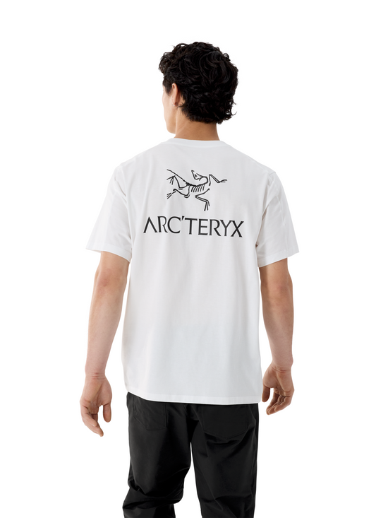Men's Kragg SL Cotton Bird Word Short-Sleeve T-Shirt - White Light / Black