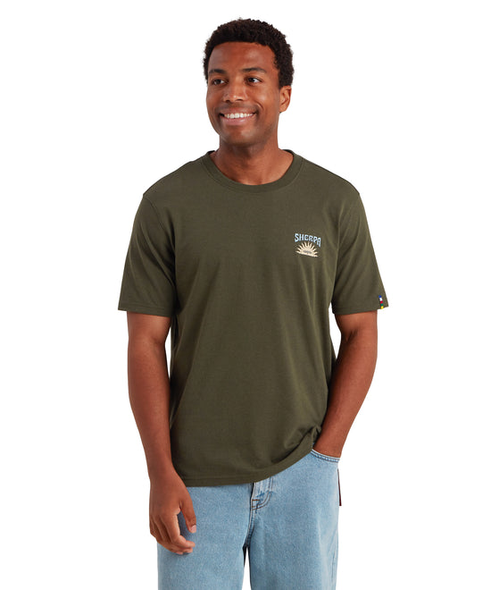 Men's Jutnu Psychedelic T-Shirt - Green