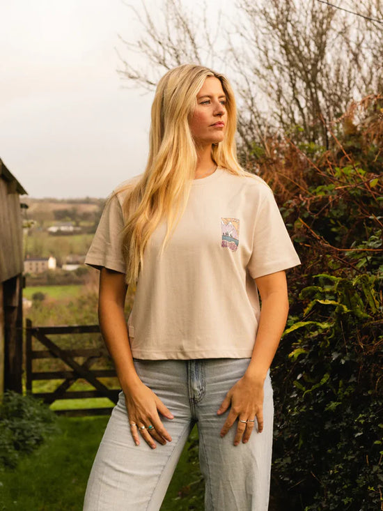 Women's Solace Cropped T-Shirt - Cream