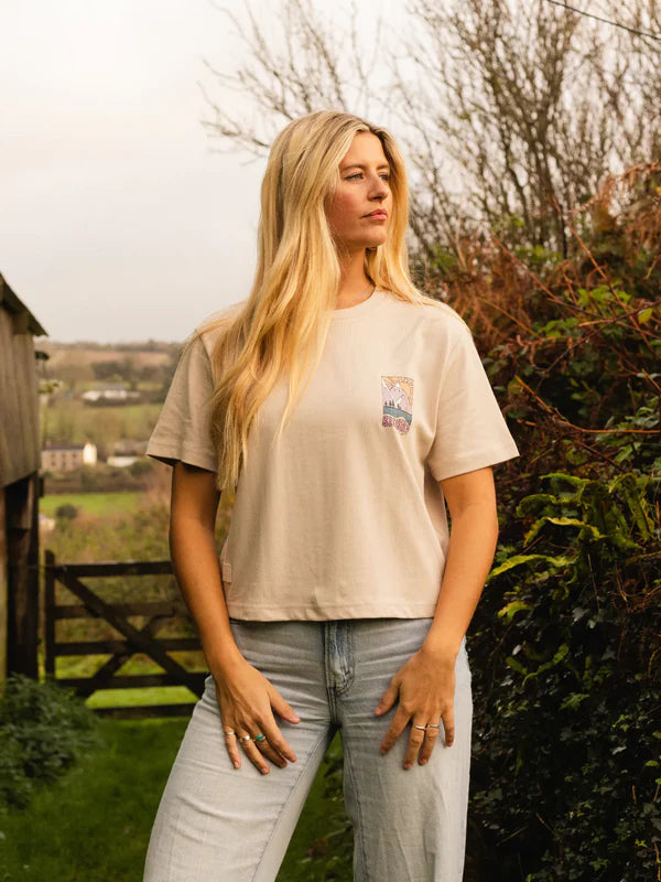 Women's Solace Cropped T-Shirt - Cream