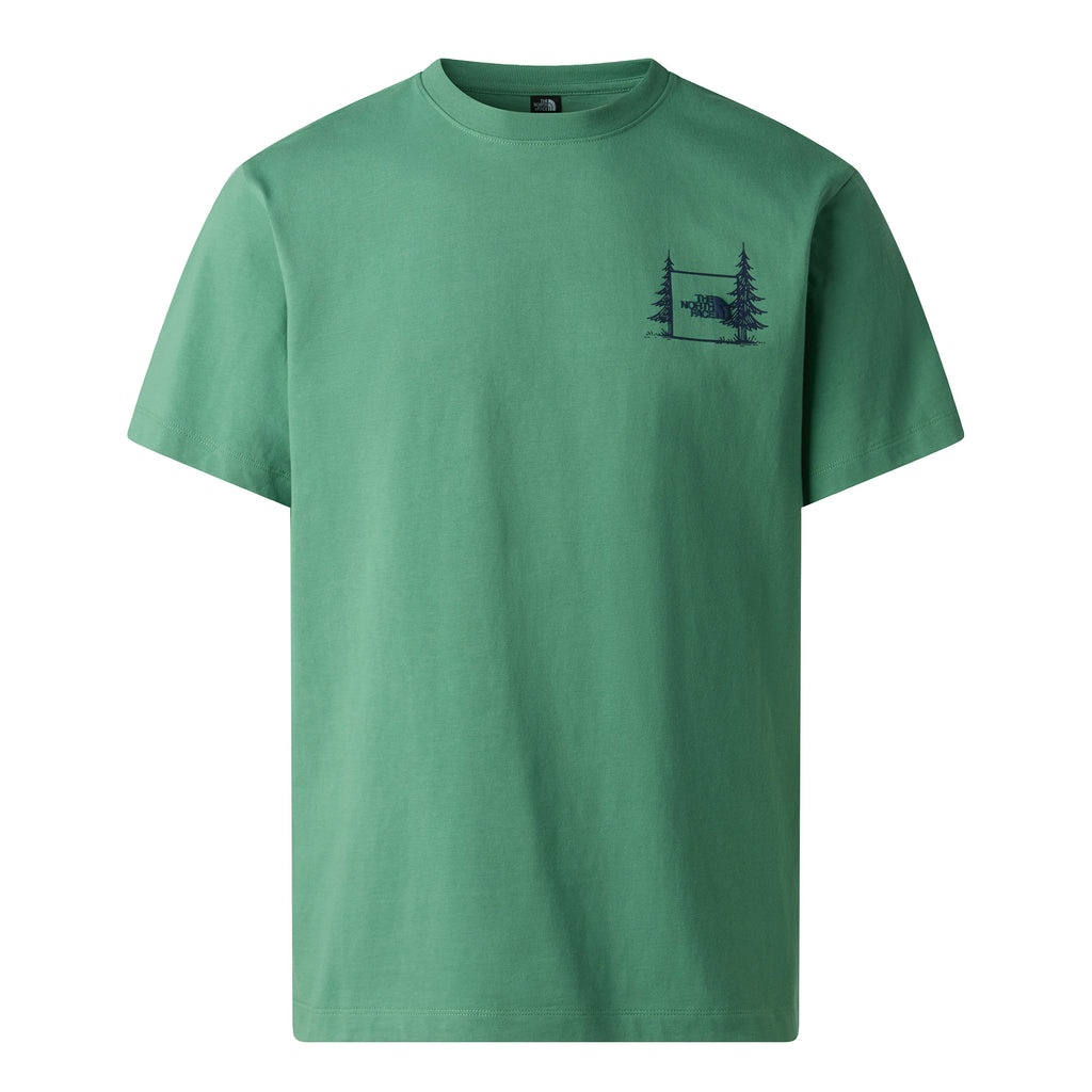 Men's Camping Relaxed Graphic T-Shirt - Green
