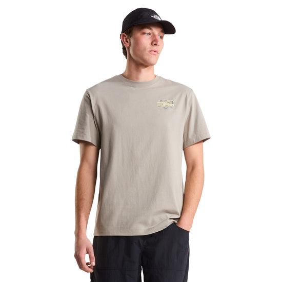 Men's Van Life Relaxed Graphic T-Shirt - Beige