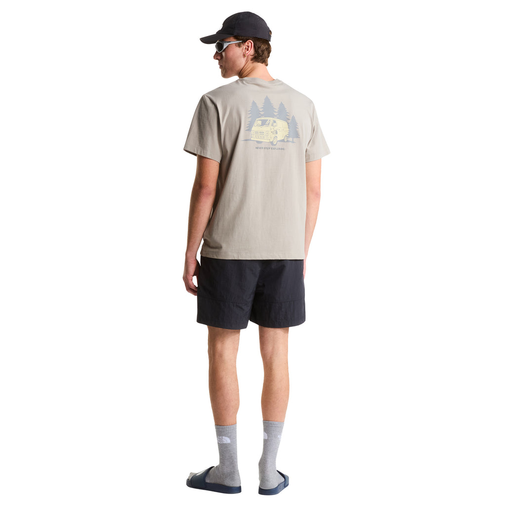 Men's Van Life Relaxed Graphic T-Shirt - Beige