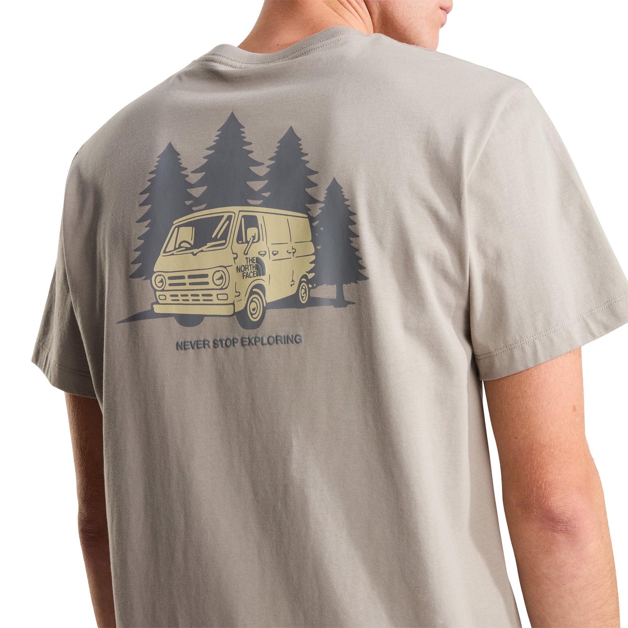 Men's Van Life Relaxed Graphic T-Shirt - Beige