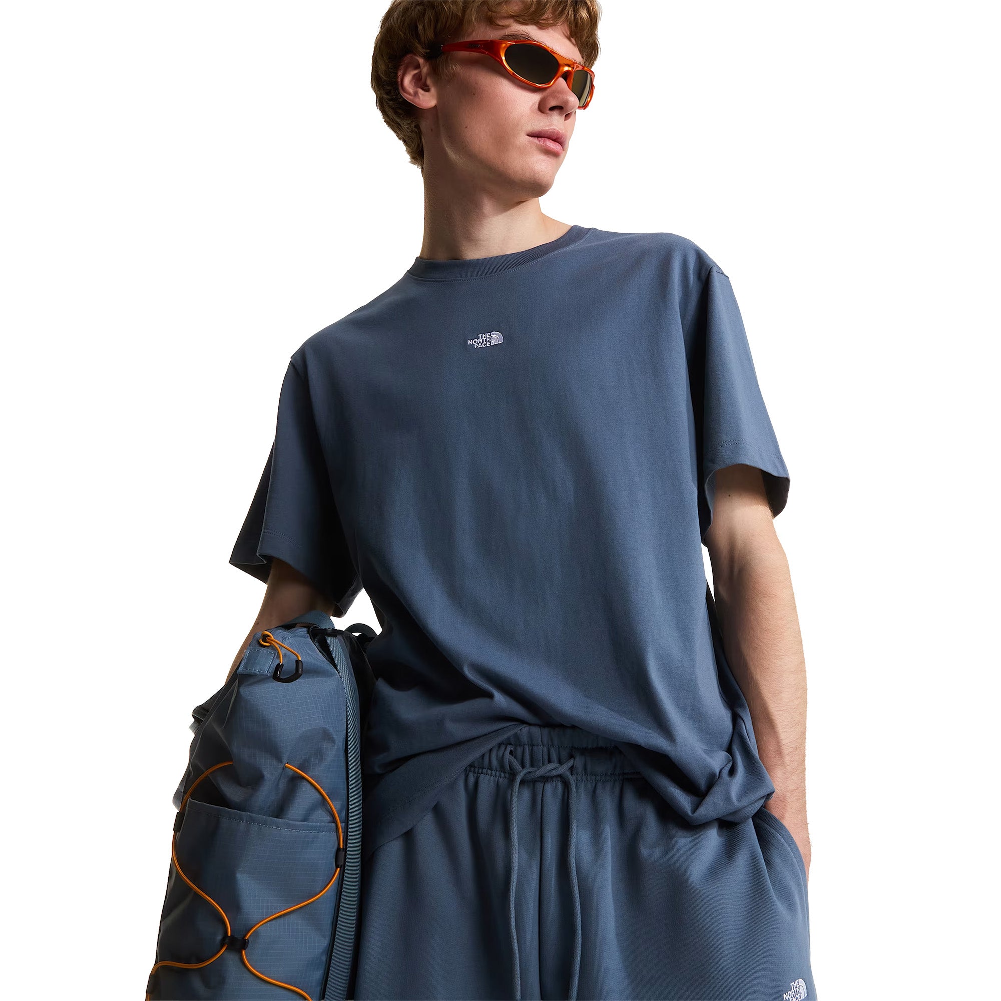 Men's Essential Centre Logo Relaxed T-Shirt - Grey