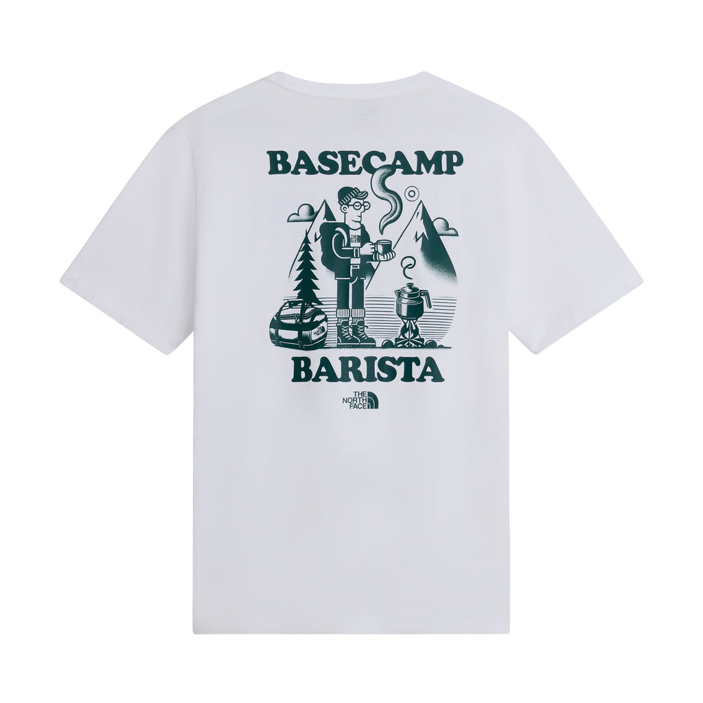 Men's Basecamp Barista Relaxed Graphic T-Shirt - White